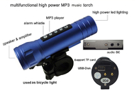 পোর্টেবল Strobe MP3 প্লেয়ার YSF সঙ্গে নিয়মিত LED টর্চলাইটের টর্চ - MT08