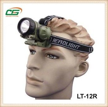 উচ্চ ক্ষমতা 3W ক্রি নেতৃত্বাধীন হেড টর্চ / headlamp সঞ্চার ব্যাটারি সঙ্গে