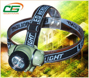 IP65 3W সঞ্চার নেতৃত্বে হেড টর্চ / headlamps, এলইডি ক্রি headlamp