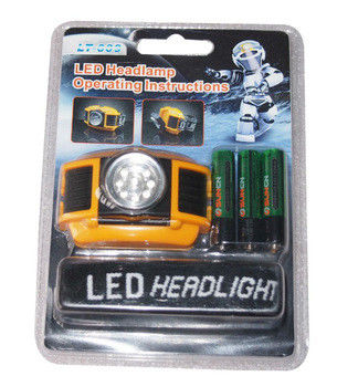 জরুরী শুকনো ব্যাটারি নেতৃত্বাধীন Headtorch / headlamp 9 এলইডি IP54 সঙ্গে