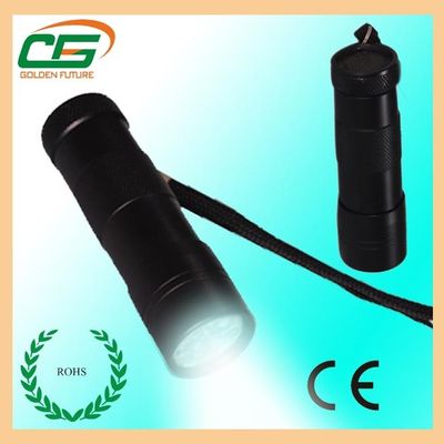 সঙ্গে 3pcs 1.5V AAA যাচাই Battereis 12pcs হোয়াইট LED টর্চ টর্চলাইট