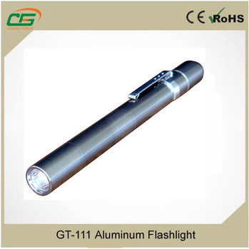 পোর্টেবল অ্যালুমিনিয়াম LED টর্চ টর্চলাইট 2pcs 1.5V AAA যাচাই, সঞ্চার নেতৃত্বে flashlights