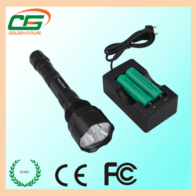 LED টর্চ টর্চলাইট সঞ্চার উচ্চ ক্ষমতা ক্রি T6 LED টর্চলাইট