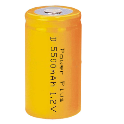 সস্তা উচ্চ শক্তির Rechargeable NICD ব্যাটারি D-5500MAH / 1.2v