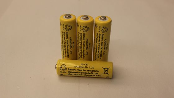 AA 1.2V 900mAh NiCD রিচার্জেবল ফ্ল্যাশলাইট ব্যাটারি রিচার্জেবল টর্চ ব্যাটারি