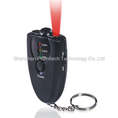 টর্চ ফাংশন সঙ্গে keychain Breathalyzer বিশেষ ডিজিটাল শ্বাস অ্যালকোহল টেস্টার