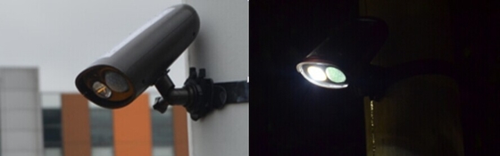 ক্রি 250lm নেতৃত্বাধীন সৌর ইয়ার্ড প্রভা, 2W LED টর্চ প্রাচীর আলো রাজধানী নেতৃত্বে মাউন্ট