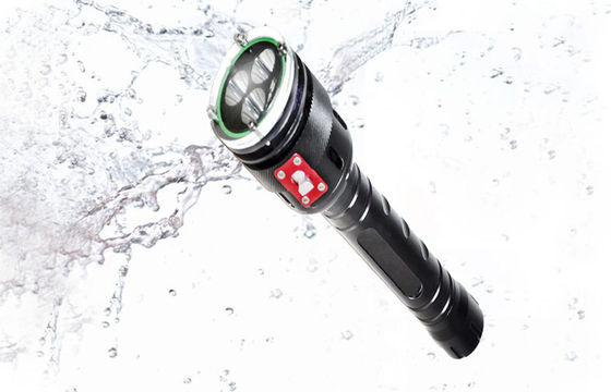 ব্ল্যাক 2400LM নেতৃত্বাধীন ডাইভ টর্চ